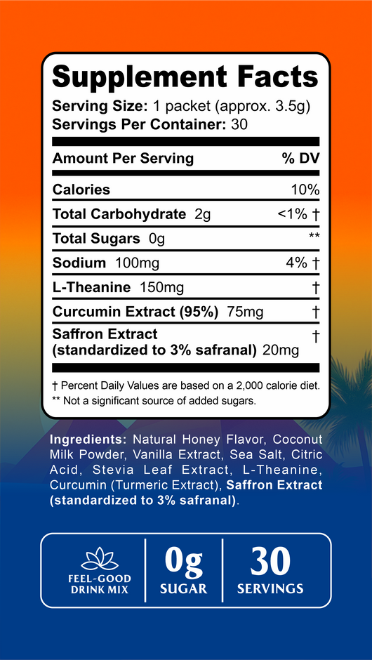 Gotta Feel Good - Saffron Drink Mix